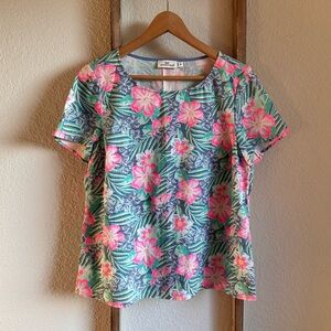 Vineyard Vines island Floral Top sz: Med NWOT